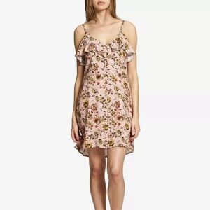 Anthro Sanctuary Pink Floral Button Down Sun Dress